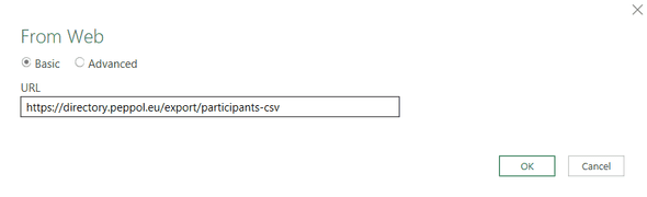 Enter the URL for the file source
